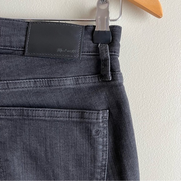Madewell 9” Mid-Rise Skinny Black Jeans Button‎ Fly Raw Hem, Size 24 - Picture 13 of 15